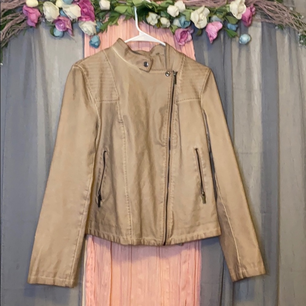 Faux leather jacket
